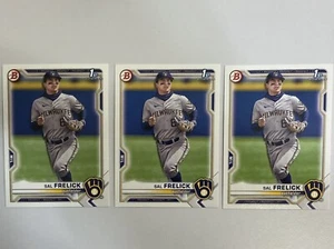 Lot of (3) 2021 Bowman Draft 1st Edition SAL FRELICK #BD-172 Rookie RC Brewers - Picture 1 of 2