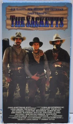 The Sacketts - VHS - 2 Tape Set - Sam Elliott, Tom Selleck - Image 1 of 4