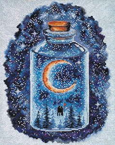 A Moon for Lovers cross stitch kit *** FREE SHIPPING cross stitch embroidery kit - Picture 1 of 7