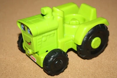 Fisher Price Little People Helpful Harvester tractor verde - Mattel - 2016 - Imagen 1 de 4