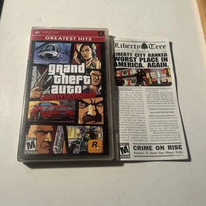 PSP Grand Theft Auto GTA: Liberty City Stories CUSTODIA E MANUALE (no gioco) - Foto 1 di 5