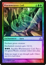 Wurmweaver Coil FOIL Guildpact PLD Green Rare MAGIC GATHERING CARD ABUGames