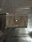Fossil Brand Brown Leather Wallet Excellent Condition