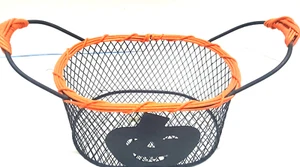 Kürbis Drahtkorb Netz Halloween Serviettenhalter Süßigkeitenkorb 6" breit - Bild 1 von 3