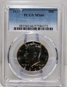 2025-P Kennedy Half dollar PCGS MS66 - Picture 1 of 4