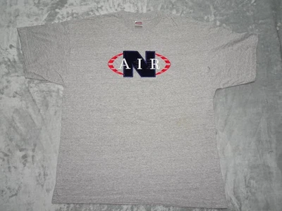 Camiseta Brooks Bordada Air N Gráfica Para Hombre Gris X-Grande Algodón Peso Pesado Foto 1 de 4