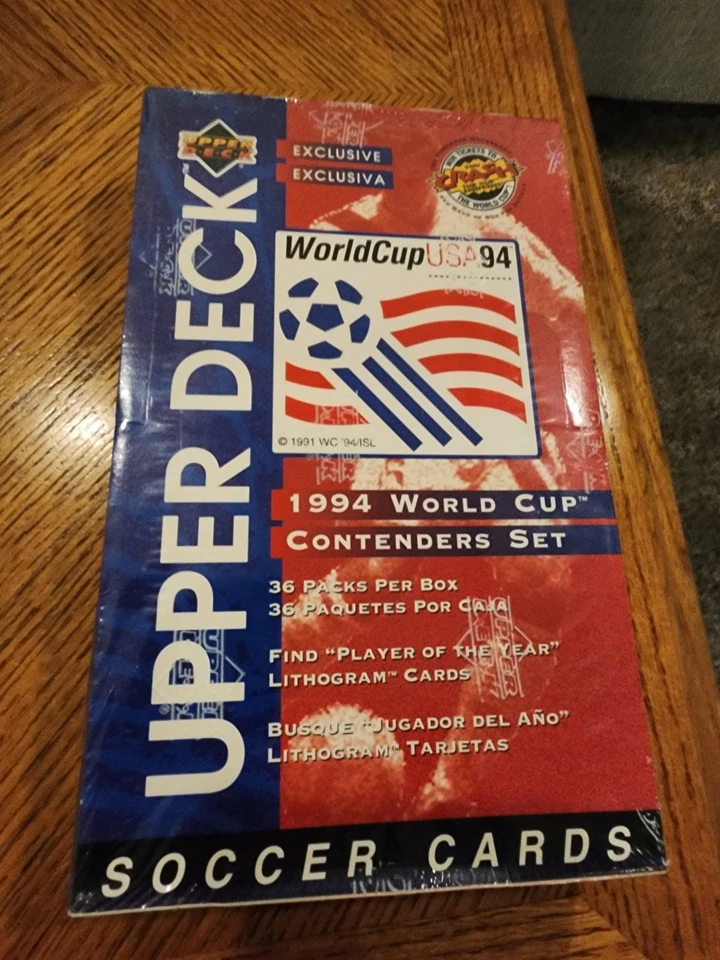 CONJUNTO CONTENDIENTES DE FÚTBOL DE LA COPA MUNDIAL DE CUBIERTA SUPERIOR 1994 CAJA SELLADA DE FÁBRICA Foto 1 de 1