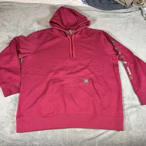 Felpa con cappuccio Ariat Rebar grafica donna XXL Desert Rose Spellout usata in ottime condizioni - Foto 1 di 10