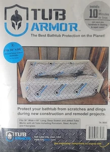 TUB ARMOR TA3660 Bathtub Protection Fits 36X60 Wide & Deep Soaker Tubs - Picture 1 of 3