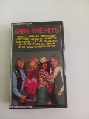 Abba Hits cassette UK Hallmark 1987 cassette with white shell and black print - Image 1 of 4