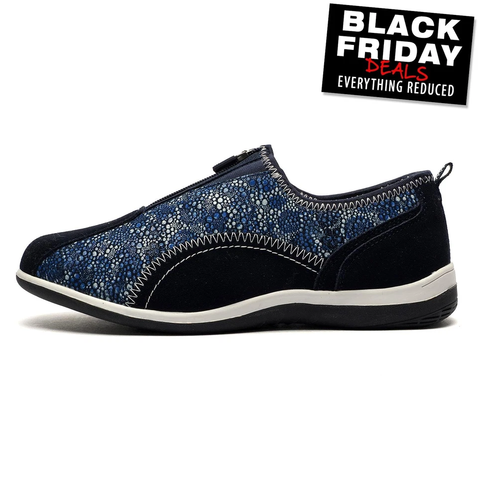 BOULEVARD Boylevard Debar Womens Leisure Casual Comfort Shoes Navy