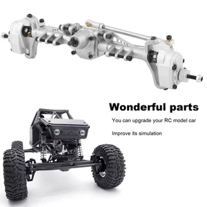 (Silver)Remote Control Crawler Metal Front Portal Axle Assembly For Axial ZM - Picture 1 of 12