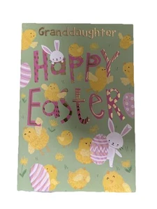 Easter Greeting Card- Granddaughter Happy Easter - Imagen 1 de 4