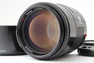 [A- Mint] MINOLTA AF 100mm f/2 Lens for Sony Alpha Mount w/Hood From JAPAN 9676 - Image 1 of 4