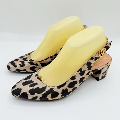 Cole Haan The Go To Slingback Pumps Shoes Size 8 Leopard Animal Print - Image 1 of 4