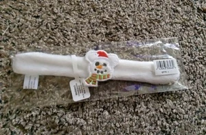 2024 Disney Parks Christmas Mickey Santa Snowman Kids Plush Slap Bracelet - Picture 1 of 3