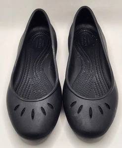 Crocs Kadee Flats Ballet Slip On Black Comfort Size 9 Women’s Shoes - Picture 1 of 5