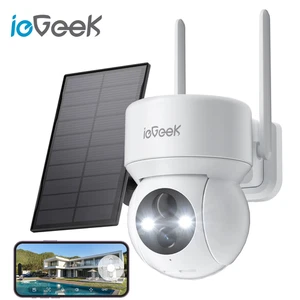 2K Wireless Outdoor Solar Security Camera with 360 PTZ and Color Night Vision - Picture 1 of 11