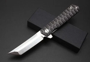 8'' New CNC D2 Blade Fast Opening Full Steel handle Pocket Folding Knife VTF51 - Picture 1 of 6