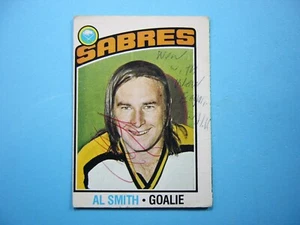 1976/77 O-PEE-CHEE NHL HOCKEY CARD #152 AL SMITH VG/EX MK AUTO AUTOGRAPH OPC - Picture 1 of 3