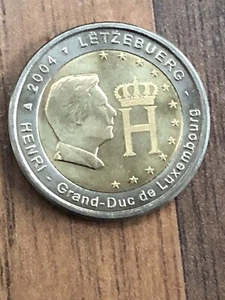 2 Euro Gedenkmünze Luxemburg 2004 GROßHERZOG HENRI - Bild 1 von 2