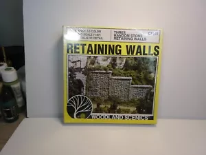 HO Scale Woodland Scenics Retaining Walls, Cut Stone O/B still sealed - Picture 1 of 6