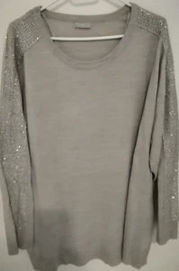 grauer Strickpullover von Janina, Größe 46 - Bild 1 von 2