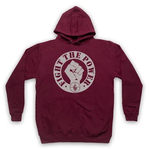 FIGHT THE POWER PUBLIC ENEMY HIP HOP RAP ICON ANTHEM ADULTS UNISEX HOODIE - Picture 1 of 11