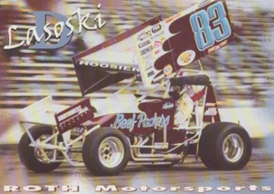 2000 Danny Lasoski Beef Packers World Of Outlaws WOO Sprint Car Hero Card - Picture 1 of 2