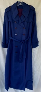 DE COLECCIÓN AÑOS 60..SAKS FIVE AVE..ILGWU..AZUL MARINO..PESO LIGERO..TRINCHERA..MUJER S - Imagen 1 de 8