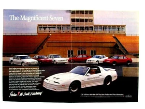 1989 Pontiac Trans Am 20th Anniversary Vintage CF Magnificent Original Print Ad - Picture 1 of 5