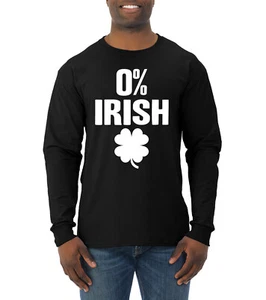 Irish Funny St Paddys Day Drinking St Patricks Day Men Long Sleeve Shirt - Picture 1 of 3