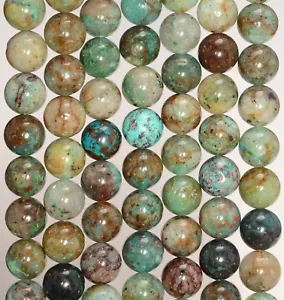 12 MM ECHTER SHATTUCKIT CHRYSOCOLLA EDELSTEIN GRAD A RUNDE LOSE PERLEN 15" - Bild 1 von 4