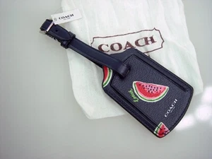 NWT NEW COACH WATERMELON LUGGAGE TAG - Picture 1 of 2