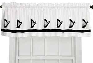Harfe Musik Instrument Fenster Volant Vorhang in Ihrer Farbwahl - Bild 1 von 9