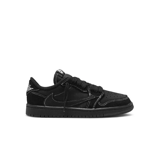 Size 2.5 (PS) - Jordan 1 OG SP x Travis Scott Low Black Phantom