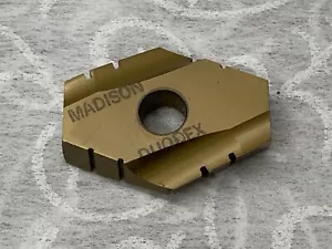 MADISON UTENSILI DA TAGLIO Duodex Vanga Inserti indicizzabili 1.062" T-15 HSS Serie II - Foto 1 di 5