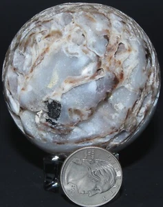 Peruanischer Sphalerit Druzy Kugel / 2,51" (63,75 mm) / 9,00 oz (255,14 gr) 3299 - Bild 1 von 19