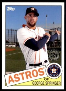 2020 Topps Series 1 1985 #85-45 George Springer - Houston Astros
