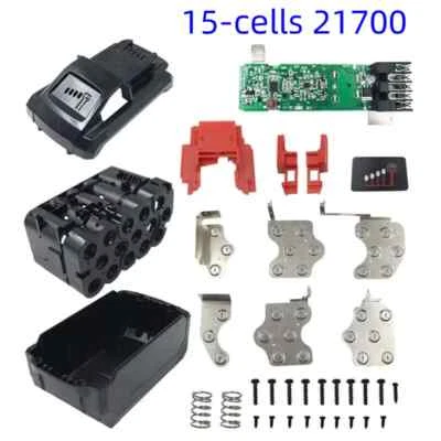 JANLLENTON Battery Case Replacement DIY Repair Kit for Milwaukee M18 18-Volt 12.0Ah Battery