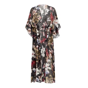 Walter Baker Tulum Caftan Tropical Print One Size NEW LUXE - Picture 1 of 4