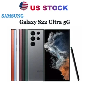 NEW Samsung Galaxy S22 Ultra 5G 256GB FULLY UNLOCKED ATT Verizon Smartphone 6.8" - Picture 1 of 15