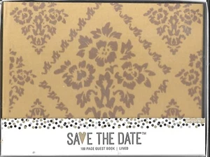 Save The Date Guest Book 100 Double Sided Lined Pages - NIB - Picture 1 of 2