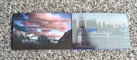 2007 Philadelphia-Denver United States Mint Uncirculated Coin Sets Cover
