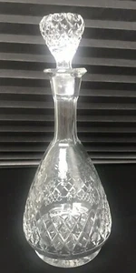 Vintage Hand Crafted ETCHED LEAD CRYSTAL DECANTER ~ YGF - Picture 1 of 9
