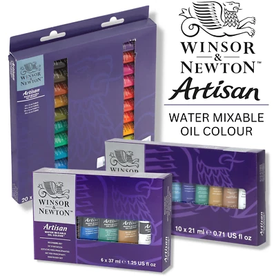 Winsor & Newton Artisan Water Mixable Oil Colour Set, Lightfast, Painting - Image 1 of 4