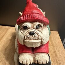 Vintage Sleigh Bulldog With Puppy Tells M. Stein 2004 Signed Christmas Decor