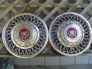 1980 81 82 83 84 85 CADILLAC CADY ELDORADO SEVILLE HUBCAPS WHEEL COVERS VINTAGE - Picture 1 of 9
