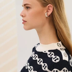 NEW Hermes Chaine d'Ancre Long-sleeve Sweater Size 36 Bleu Noir - Picture 1 of 24