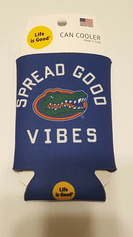 FLORIDA GATORS   KOOZIE CAN COOLER NEW DOUBLE SIDED FLAT Cover